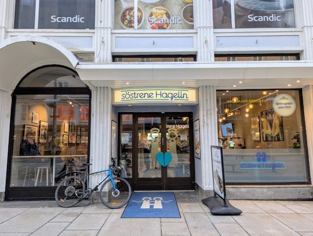 Sostrene Hagelin fishfood shop in Bergen outside