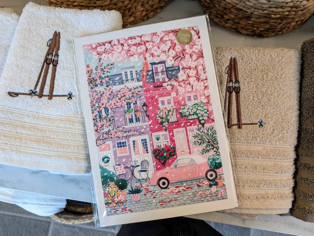 Posters and towels from Welcome Home