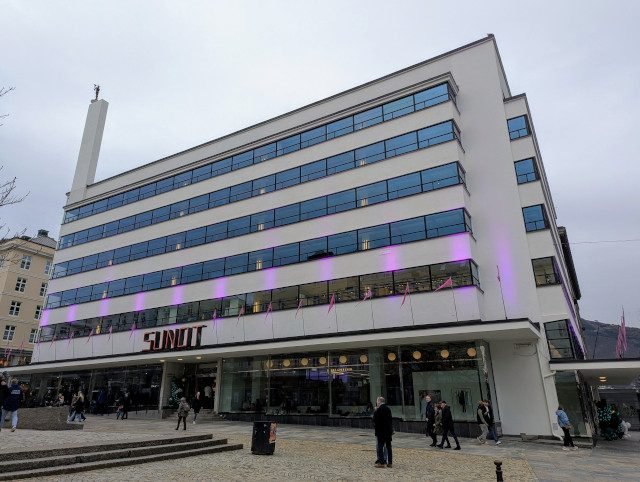 SundtKjopesenter Sundt shopping center in Bergen, outside